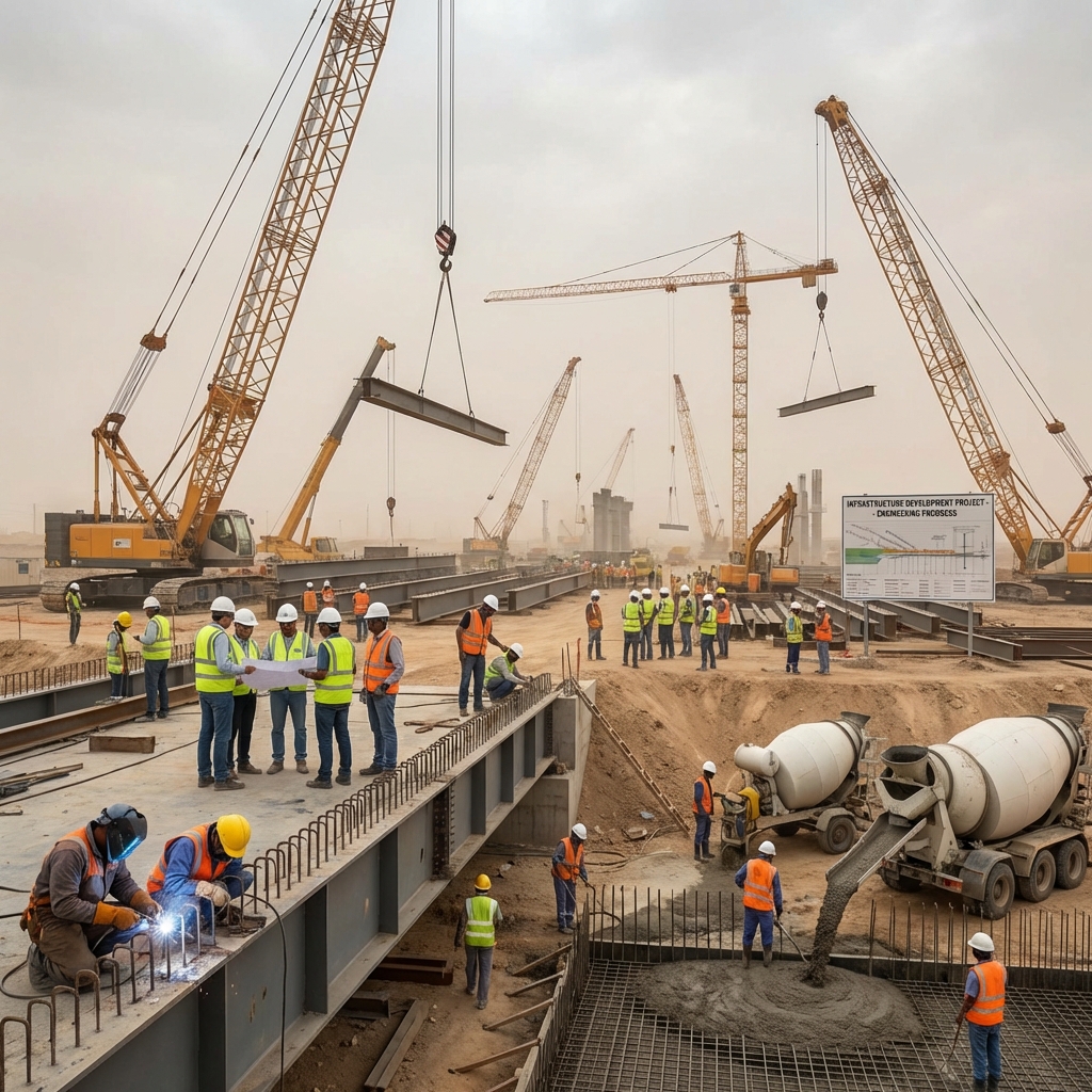 Heavy steel fabricated structure